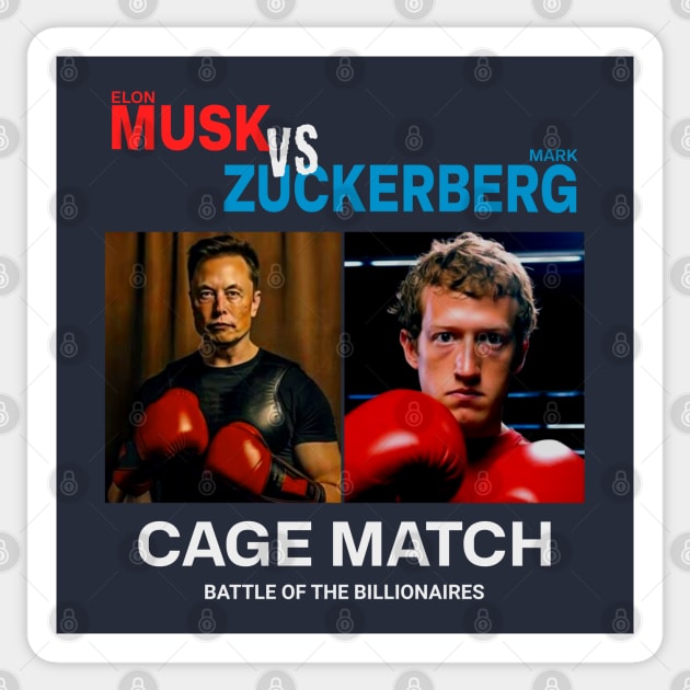 Elon Musk vs Mark Zuckerberg Sticker by RuthlessMasculinity